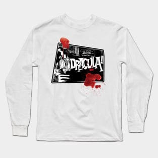 Brom Stoker's Dracula 1931 Classic Monster Movie Vintage Design Long Sleeve T-Shirt